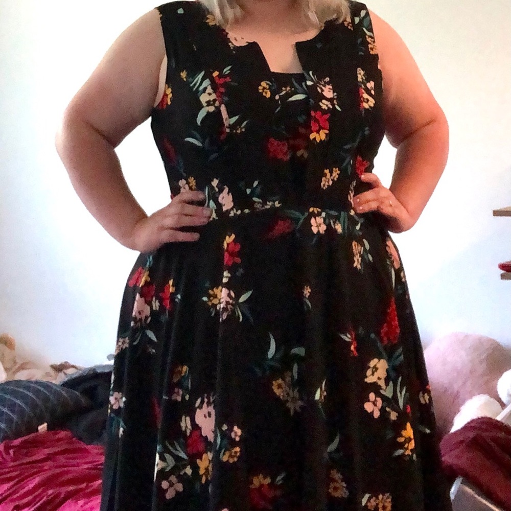 Floral Vintage-Inspired Dress